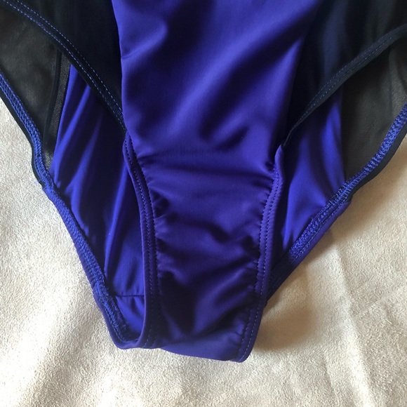 Chromat Delta Duotone Swimsuit Purple w/ Mesh - Picture 11 of 14